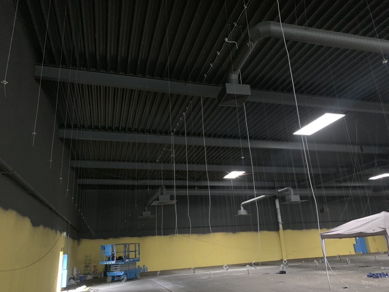 Industriebeschichtung an Hallendecke